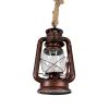 GLOBOSTAR® BARBAROSSA 01707 Vintage Κρεμαστό Φωτιστικό Οροφής με Ντουί 1 x E27 AC 220-240V IP20 - Χάλκινο - Μ18 x Π18 x Υ28cm