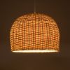 GLOBOSTAR® BERMUDA 01708 Boho Κρεμαστό Φωτιστικό Οροφής με Ντουί 1 x E27 AC 220-240V IP20 - Μπεζ - Μ31 x Π31 x Y22cm