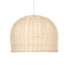 GLOBOSTAR® BERMUDA 01708 Boho Κρεμαστό Φωτιστικό Οροφής με Ντουί 1 x E27 AC 220-240V IP20 - Μπεζ - Μ31 x Π31 x Y22cm