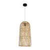 GLOBOSTAR® CALERO 01710 Boho Κρεμαστό Φωτιστικό Οροφής με Ντουί 1 x E27 AC 220-240V IP20 - Μπεζ - Μ25 x Π25 x Υ50cm