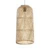 GLOBOSTAR® CALERO 01710 Boho Κρεμαστό Φωτιστικό Οροφής με Ντουί 1 x E27 AC 220-240V IP20 - Μπεζ - Μ25 x Π25 x Υ50cm