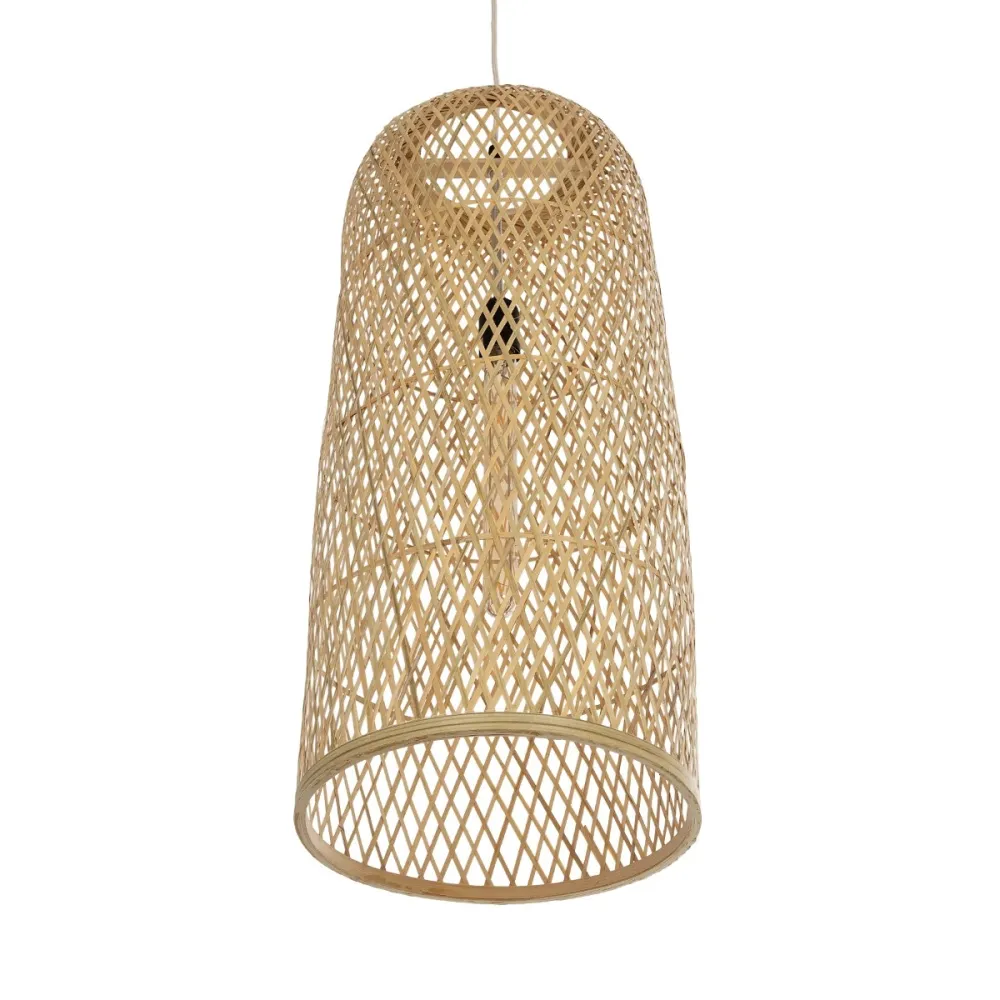 GLOBOSTAR® CALERO 01711 Boho Κρεμαστό Φωτιστικό Οροφής με Ντουί 1 x E27 AC 220-240V IP20 - Μπεζ - Μ30 x Π30 x Υ70cm