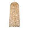 GLOBOSTAR® CALERO 01712 Boho Κρεμαστό Φωτιστικό Οροφής με Ντουί 1 x E27 AC 220-240V IP20 - Μπεζ - Μ40 x Π40 x Υ90cm