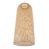 GLOBOSTAR® CALERO 01712 Boho Κρεμαστό Φωτιστικό Οροφής με Ντουί 1 x E27 AC 220-240V IP20 - Μπεζ - Μ40 x Π40 x Υ90cm