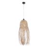 GLOBOSTAR® MANILA 01713 Boho Κρεμαστό Φωτιστικό Οροφής με Ντουί 1 x E27 AC 220-240V IP20 - Μπεζ - Μ25 x Π25 x Υ60cm