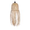 GLOBOSTAR® MANILA 01713 Boho Κρεμαστό Φωτιστικό Οροφής με Ντουί 1 x E27 AC 220-240V IP20 - Μπεζ - Μ25 x Π25 x Υ60cm