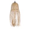 GLOBOSTAR® MANILA 01713 Boho Κρεμαστό Φωτιστικό Οροφής με Ντουί 1 x E27 AC 220-240V IP20 - Μπεζ - Μ25 x Π25 x Υ60cm
