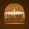 GLOBOSTAR® LUCIA 01725 Boho Κρεμαστό Φωτιστικό Οροφής με Ντουί 1 x E27 AC 220-240V IP20 - Μπεζ - Μ40 x Π40 x Y34cm