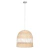 GLOBOSTAR® LUCIA 01725 Boho Κρεμαστό Φωτιστικό Οροφής με Ντουί 1 x E27 AC 220-240V IP20 - Μπεζ - Μ40 x Π40 x Y34cm