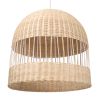 GLOBOSTAR® LUCIA 01726 Boho Κρεμαστό Φωτιστικό Οροφής με Ντουί 1 x E27 AC 220-240V IP20 - Μπεζ - Μ60 x Π60 x Y60cm