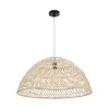 GLOBOSTAR® COMORES 01728 Boho Κρεμαστό Φωτιστικό Οροφής με Ντουί 1 x E27 AC 220-240V IP20 - Μπεζ - Μ60 x Π60 x Y30cm