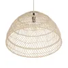 GLOBOSTAR® COMORES 01728 Boho Κρεμαστό Φωτιστικό Οροφής με Ντουί 1 x E27 AC 220-240V IP20 - Μπεζ - Μ60 x Π60 x Y30cm