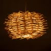 GLOBOSTAR® MINORCA 01730 Boho Κρεμαστό Φωτιστικό Οροφής με Ντουί 1 x E27 AC 220-240V IP20 - Μπεζ - Μ35 x Π35 x Y23cm