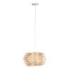 GLOBOSTAR® MINORCA 01730 Boho Κρεμαστό Φωτιστικό Οροφής με Ντουί 1 x E27 AC 220-240V IP20 - Μπεζ - Μ35 x Π35 x Y23cm