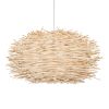 GLOBOSTAR® MINORCA 01731 Boho Κρεμαστό Φωτιστικό Οροφής με Ντουί 1 x E27 AC 220-240V IP20 - Μπεζ - Μ60 x Π60 x Y35cm