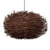 GLOBOSTAR® MINORCA 01734 Boho Κρεμαστό Φωτιστικό Οροφής με Ντουί 1 x E27 AC 220-240V IP20 - Καφέ - Μ60 x Π60 x Y35cm