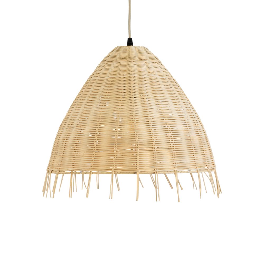 GLOBOSTAR® AQUATIC 01742 Boho Κρεμαστό Φωτιστικό Οροφής με Ντουί 1 x E27 AC 220-240V IP20 - Μπεζ - Μ40 x Π40 x Υ36cm