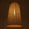 GLOBOSTAR® FAROL 01746 Boho Κρεμαστό Φωτιστικό Οροφής με Ντουί 1 x E27 AC 220-240V IP20 - Μπεζ - Μ60 x Π60 x Y100cm
