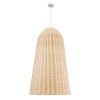 GLOBOSTAR® FAROL 01746 Boho Κρεμαστό Φωτιστικό Οροφής με Ντουί 1 x E27 AC 220-240V IP20 - Μπεζ - Μ60 x Π60 x Y100cm