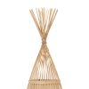 GLOBOSTAR® AZORES 01753 Boho Επιδαπέδιο Φωτιστικό με Ντουί 1 x E27 AC 220-240V IP20 - Μπεζ - Μ30 x Π30 x Υ90cm