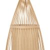 GLOBOSTAR® AZORES 01753 Boho Επιδαπέδιο Φωτιστικό με Ντουί 1 x E27 AC 220-240V IP20 - Μπεζ - Μ30 x Π30 x Υ90cm