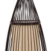 GLOBOSTAR® AZORES 01754 Boho Επιδαπέδιο Φωτιστικό με Ντουί 1 x E27 AC 220-240V IP20 - Καφέ & Μπεζ - Μ30 x Π30 x Υ90cm