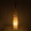 GLOBOSTAR® AZORES 01755 Boho Επιδαπέδιο Φωτιστικό με Ντουί 1 x E27 AC 220-240V IP20 - Μπεζ - Μ40 x Π40 x Υ150cm