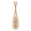 GLOBOSTAR® AZORES 01755 Boho Επιδαπέδιο Φωτιστικό με Ντουί 1 x E27 AC 220-240V IP20 - Μπεζ - Μ40 x Π40 x Υ150cm