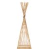 GLOBOSTAR® AZORES 01755 Boho Επιδαπέδιο Φωτιστικό με Ντουί 1 x E27 AC 220-240V IP20 - Μπεζ - Μ40 x Π40 x Υ150cm