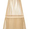 GLOBOSTAR® AZORES 01755 Boho Επιδαπέδιο Φωτιστικό με Ντουί 1 x E27 AC 220-240V IP20 - Μπεζ - Μ40 x Π40 x Υ150cm