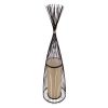 GLOBOSTAR® AZORES 01756 Boho Επιδαπέδιο Φωτιστικό με Ντουί 1 x E27 AC 220-240V IP20 - Καφέ & Μπεζ - Μ40 x Π40 x Υ150cm