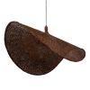 GLOBOSTAR® CUBA 01770 Boho Κρεμαστό Φωτιστικό Οροφής με Ντουί 1 x E27 AC 220-240V IP20 - Καφέ - Μ100 x Π100 x Y55cm