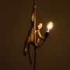 GLOBOSTAR® APES 01803 Μοντέρνο Κρεμαστό Φωτιστικό Οροφής με Ντουί 1 x E27 AC 220-240V IP20 - Χρυσό & Μπεζ - Μ26 x Π28 x Υ69cm