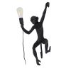 GLOBOSTAR® APES 01804 Μοντέρνο Φωτιστικό Τοίχου - Απλίκα με Ντουί 1 x E27 AC 220-240V IP20 - Μαύρο - Μ34 x Π31 x Υ61cm