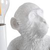GLOBOSTAR® APES 01808 Μοντέρνο Επιτραπέζιο Φωτιστικό Πορτατίφ με Ντουί 1 x E27 AC 220-240V IP20 - Λευκό - Μ30 x Π27 x Υ30cm
