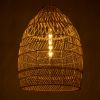 GLOBOSTAR® MALIBU 01810 Boho Κρεμαστό Φωτιστικό Οροφής με Ντουί 1 x E27 AC 220-240V IP20 - Μπεζ - Μ57 x Π57 x Υ75cm