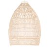 GLOBOSTAR® MALIBU 01810 Boho Κρεμαστό Φωτιστικό Οροφής με Ντουί 1 x E27 AC 220-240V IP20 - Μπεζ - Μ57 x Π57 x Υ75cm