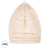 GLOBOSTAR® MALIBU 01811 Boho Κρεμαστό Φωτιστικό Οροφής με Ντουί 1 x E27 AC 220-240V IP20 - Μπεζ - Μ76 x Π76 x Υ100cm