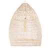 GLOBOSTAR® MALIBU 01811 Boho Κρεμαστό Φωτιστικό Οροφής με Ντουί 1 x E27 AC 220-240V IP20 - Μπεζ - Μ76 x Π76 x Υ100cm