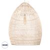 GLOBOSTAR® MALIBU 01812 Boho Κρεμαστό Φωτιστικό Οροφής με Ντουί 1 x E27 AC 220-240V IP20 - Μπεζ - Μ95 x Π95 x Υ125cm