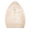 GLOBOSTAR® MALIBU 01812 Boho Κρεμαστό Φωτιστικό Οροφής με Ντουί 1 x E27 AC 220-240V IP20 - Μπεζ - Μ95 x Π95 x Υ125cm