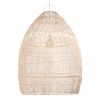 GLOBOSTAR® MALIBU 01813 Boho Κρεμαστό Φωτιστικό Οροφής με Ντουί 1 x E27 AC 220-240V IP20 - Μπεζ - Μ120 x Π120 x Υ156cm