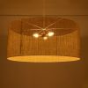 GLOBOSTAR® YOTTO 01823 Boho Κρεμαστό Φωτιστικό Οροφής με Ντουί 3 x E27 AC 220-240V IP20 - Μπεζ - Μ90 x Π90 x Υ40cm