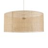 GLOBOSTAR® YOTTO 01823 Boho Κρεμαστό Φωτιστικό Οροφής με Ντουί 3 x E27 AC 220-240V IP20 - Μπεζ - Μ90 x Π90 x Υ40cm
