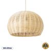 GLOBOSTAR® RAITO 01824 Boho Κρεμαστό Φωτιστικό Οροφής με Ντουί 1 x E27 AC 220-240V IP20 - Μπεζ - Μ40 x Π40 x Υ25cm