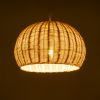 GLOBOSTAR® RAITO 01824 Boho Κρεμαστό Φωτιστικό Οροφής με Ντουί 1 x E27 AC 220-240V IP20 - Μπεζ - Μ40 x Π40 x Υ25cm