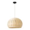 GLOBOSTAR® RAITO 01824 Boho Κρεμαστό Φωτιστικό Οροφής με Ντουί 1 x E27 AC 220-240V IP20 - Μπεζ - Μ40 x Π40 x Υ25cm