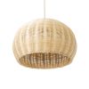 GLOBOSTAR® RAITO 01824 Boho Κρεμαστό Φωτιστικό Οροφής με Ντουί 1 x E27 AC 220-240V IP20 - Μπεζ - Μ40 x Π40 x Υ25cm