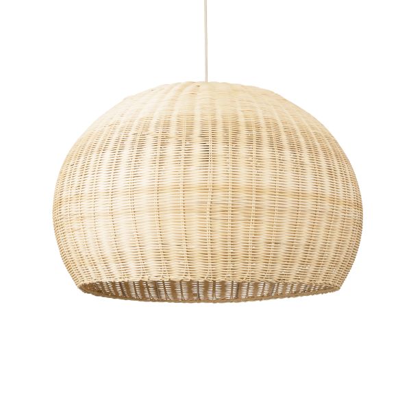 GLOBOSTAR® RAITO 01825 Boho Κρεμαστό Φωτιστικό Οροφής με Ντουί 1 x E27 AC 220-240V IP20 - Μπεζ - Μ60 x Π60 x Υ40cm