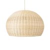 GLOBOSTAR® RAITO 01825 Boho Κρεμαστό Φωτιστικό Οροφής με Ντουί 1 x E27 AC 220-240V IP20 - Μπεζ - Μ60 x Π60 x Υ40cm